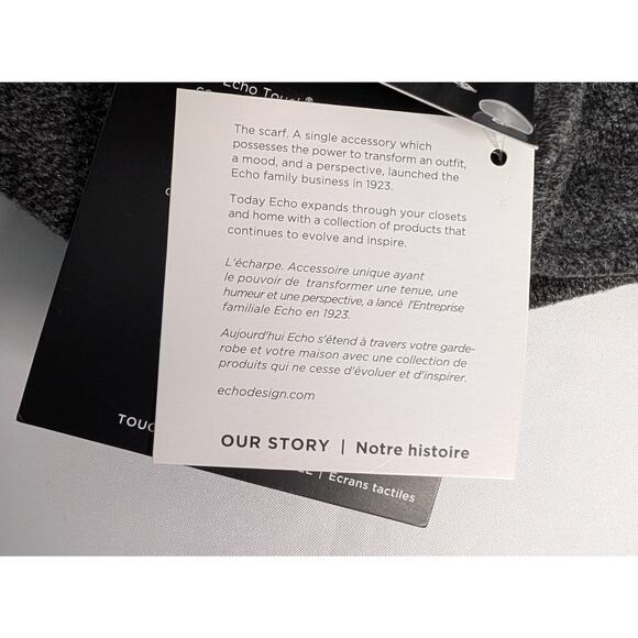 Echo New York Gray Classic Touchscreen Gloves - Picture 7 of 9